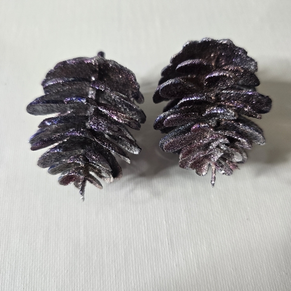 HANDCRAFTED Pinecorn Pierced Earrings HANDPAINTED Holiday Jewelry Accessories - Picture 15 of 15